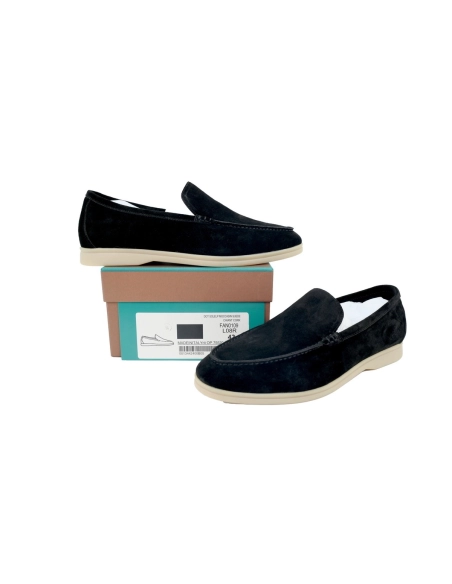 Loro Piana Bean Shoes Black