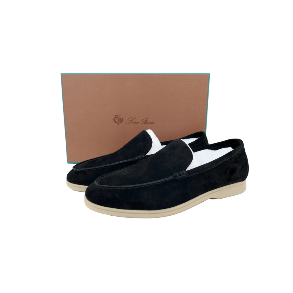 Loro Piana Bean Shoes Black