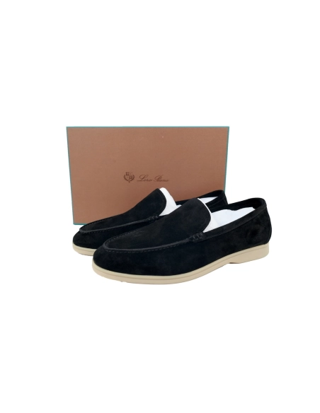 Loro Piana Bean Shoes Black