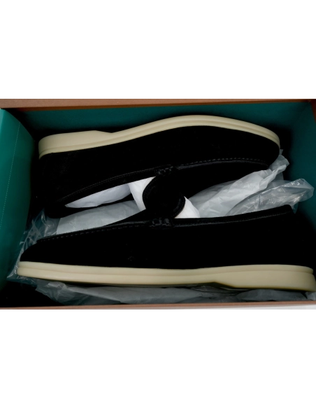 Loro Piana Bean Shoes Black