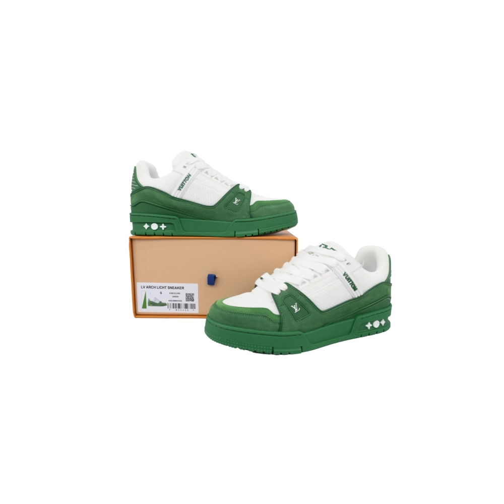 Louis Vuitton Trainer White Green