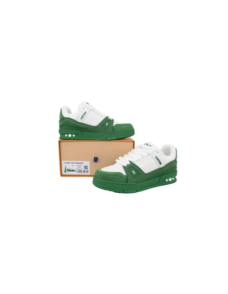 Louis Vuitton Trainer White Green