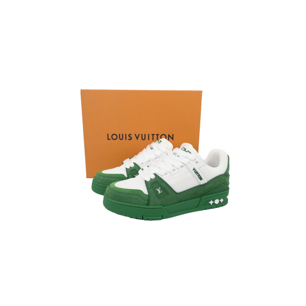 Louis Vuitton Trainer White Green