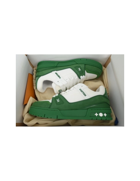 Louis Vuitton Trainer White Green