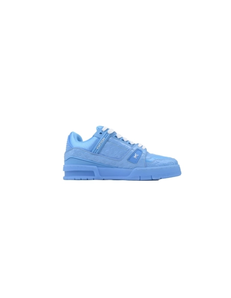 Louis Vuitton Trainer Blue Lychee Patent Leather
