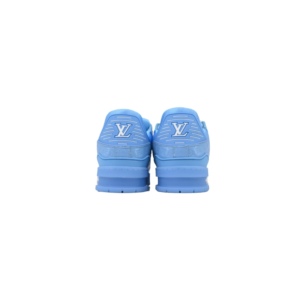 Louis Vuitton Trainer Blue Lychee Patent Leather