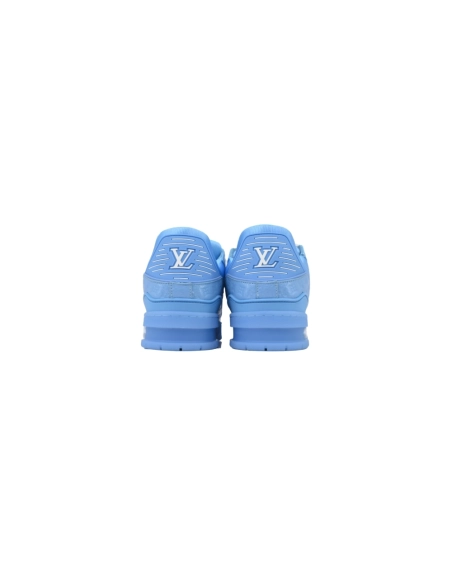 Louis Vuitton Trainer Blue Lychee Patent Leather