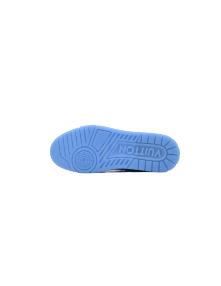 Louis Vuitton Trainer Blue Lychee Patent Leather