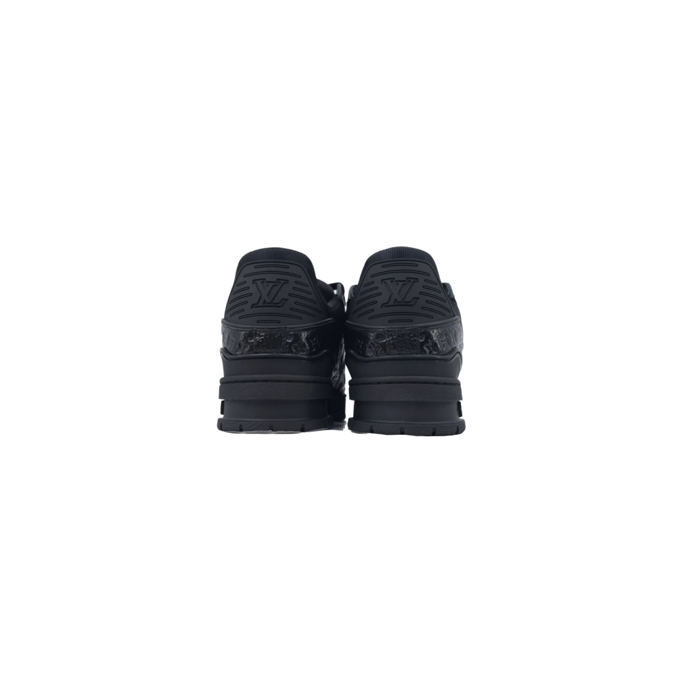 Louis Vuitton Trainer Black Lychee Patent Leather