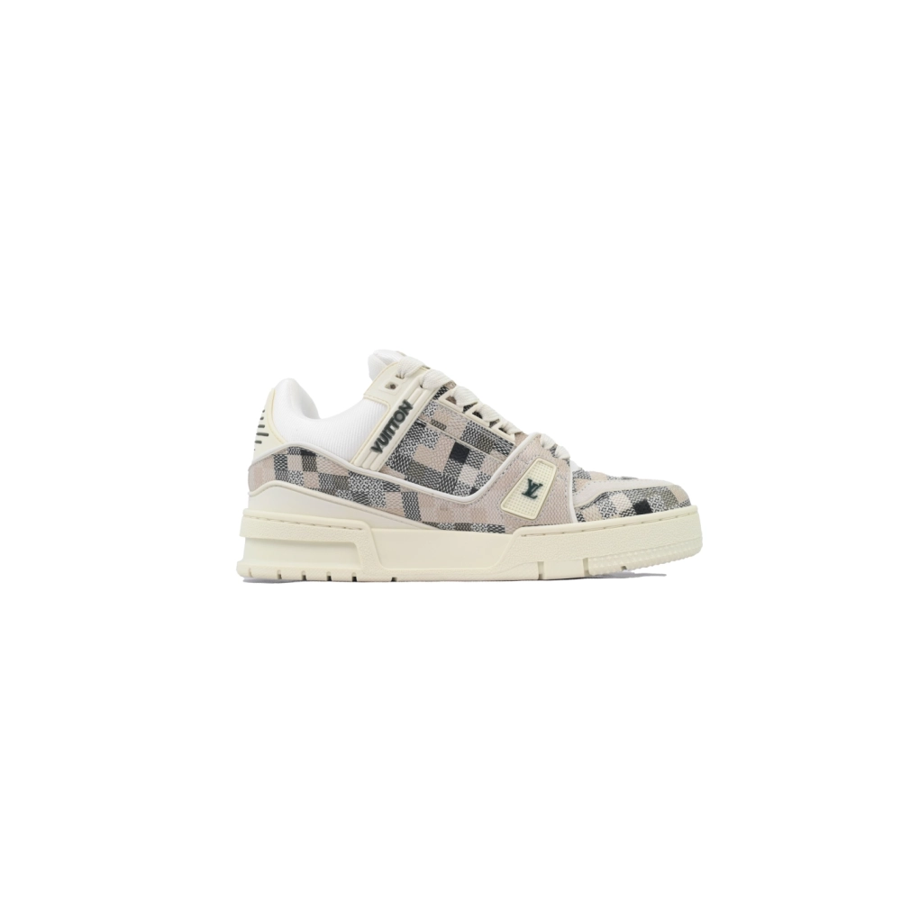 Louis Vuitton Trainer Grey White Grid