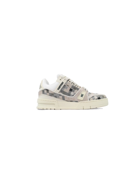Louis Vuitton Trainer Grey White Grid
