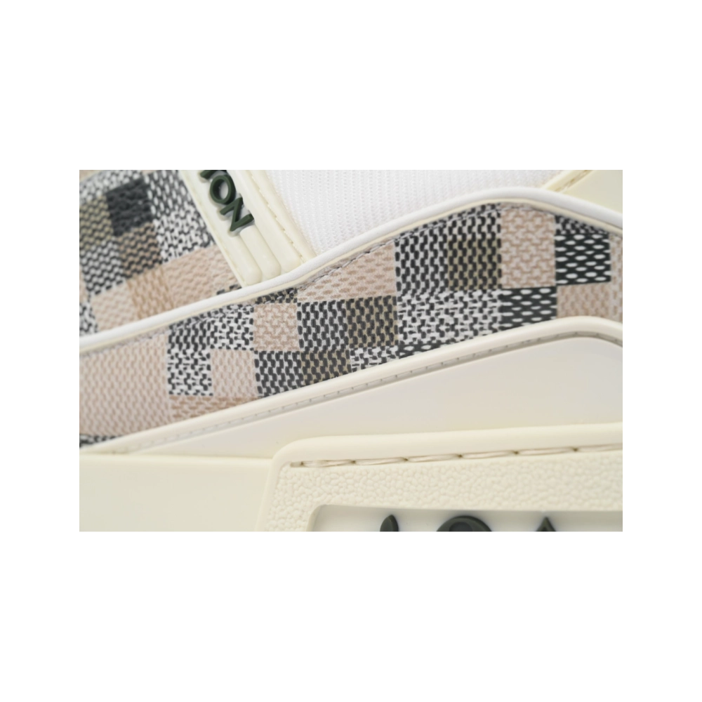 Louis Vuitton Trainer Grey White Grid