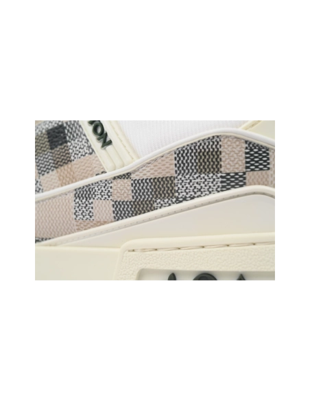 Louis Vuitton Trainer Grey White Grid