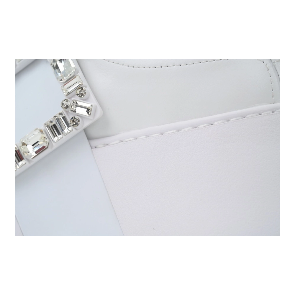 Roger Vivier White Silver Buckle