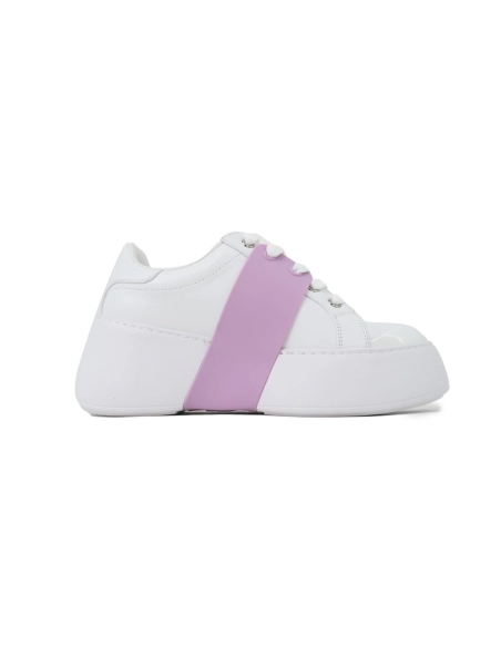 Roger Vivier White Purple Buckle