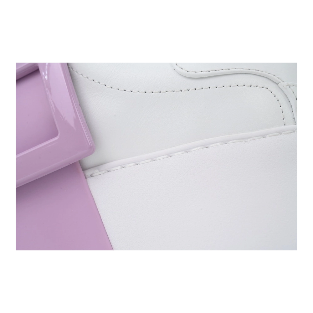 Roger Vivier White Purple Buckle