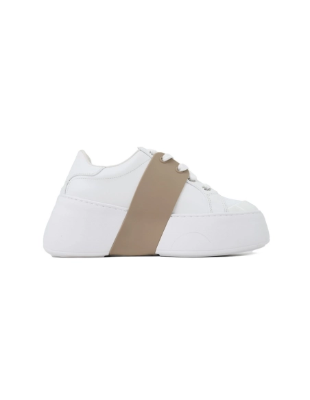 Roger Vivier White Brown Buckle