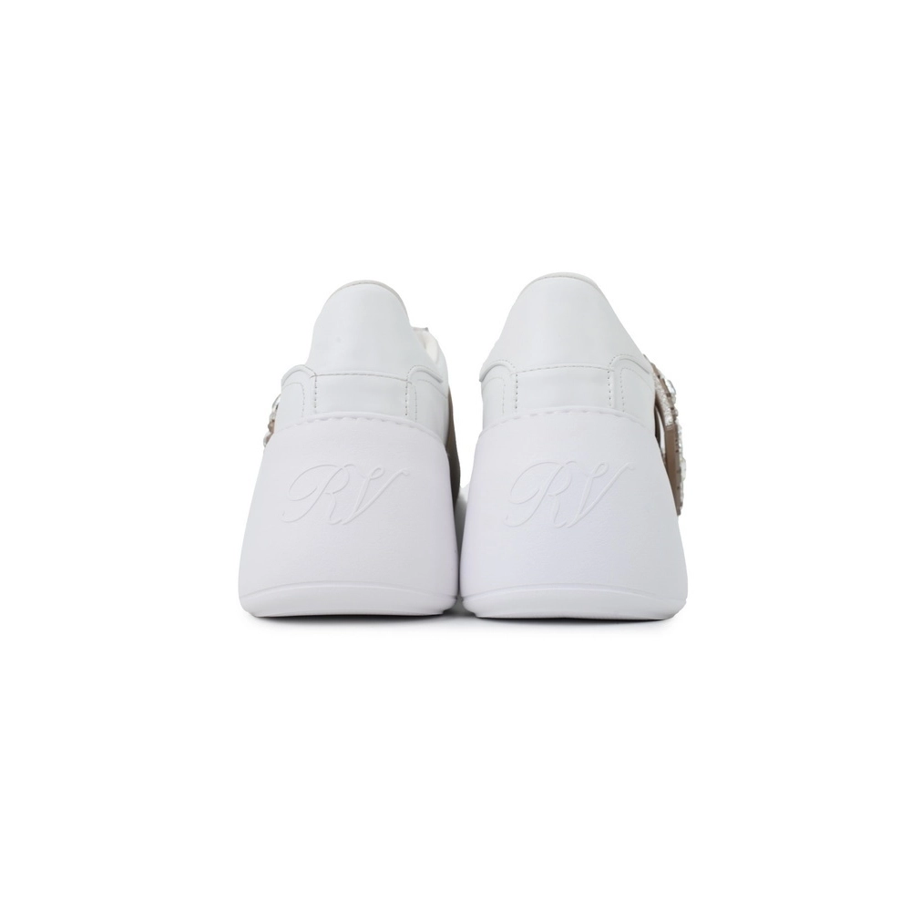 Roger Vivier White Brown Buckle