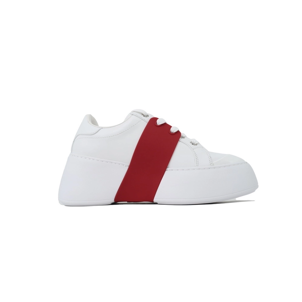 Roger Vivier White And Red Buttons