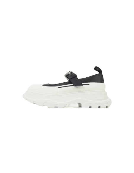 Alexander McQueen Womens Tread Slick Mary Jane In Black