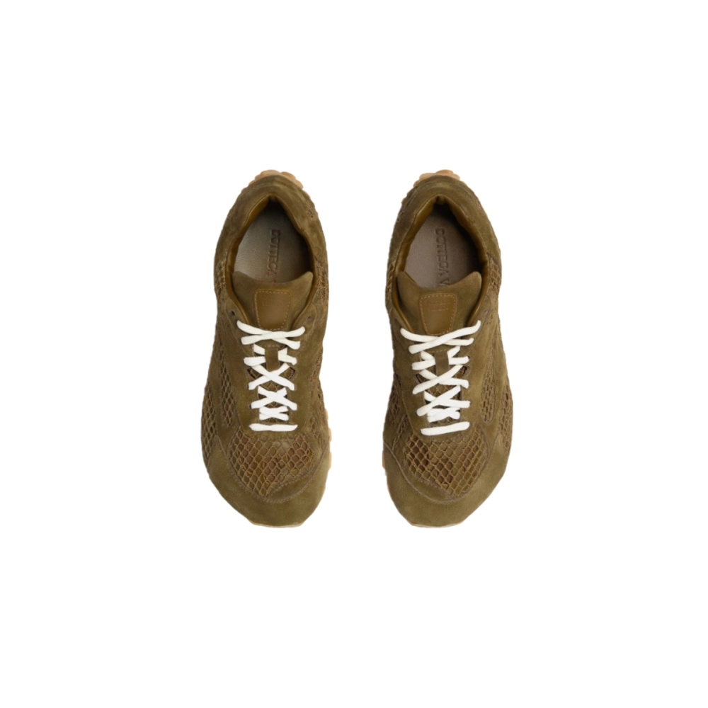 Bottega Veneta Orbit Sneakers Military Green Brown