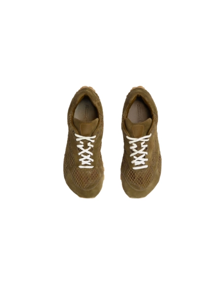 Bottega Veneta Orbit Sneakers Military Green Brown