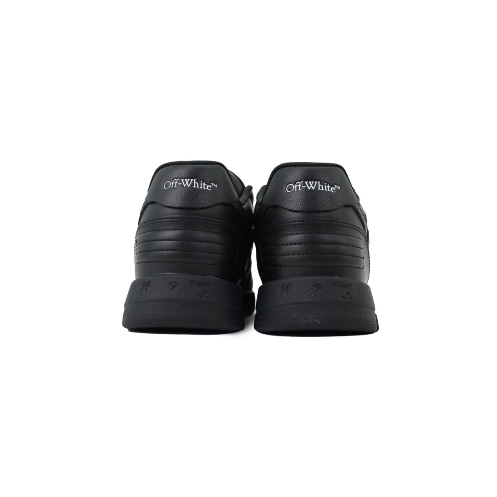 Off-White Out Of Office Leather Sneakers Triple Black OWIA259C9 9LEA012 1010