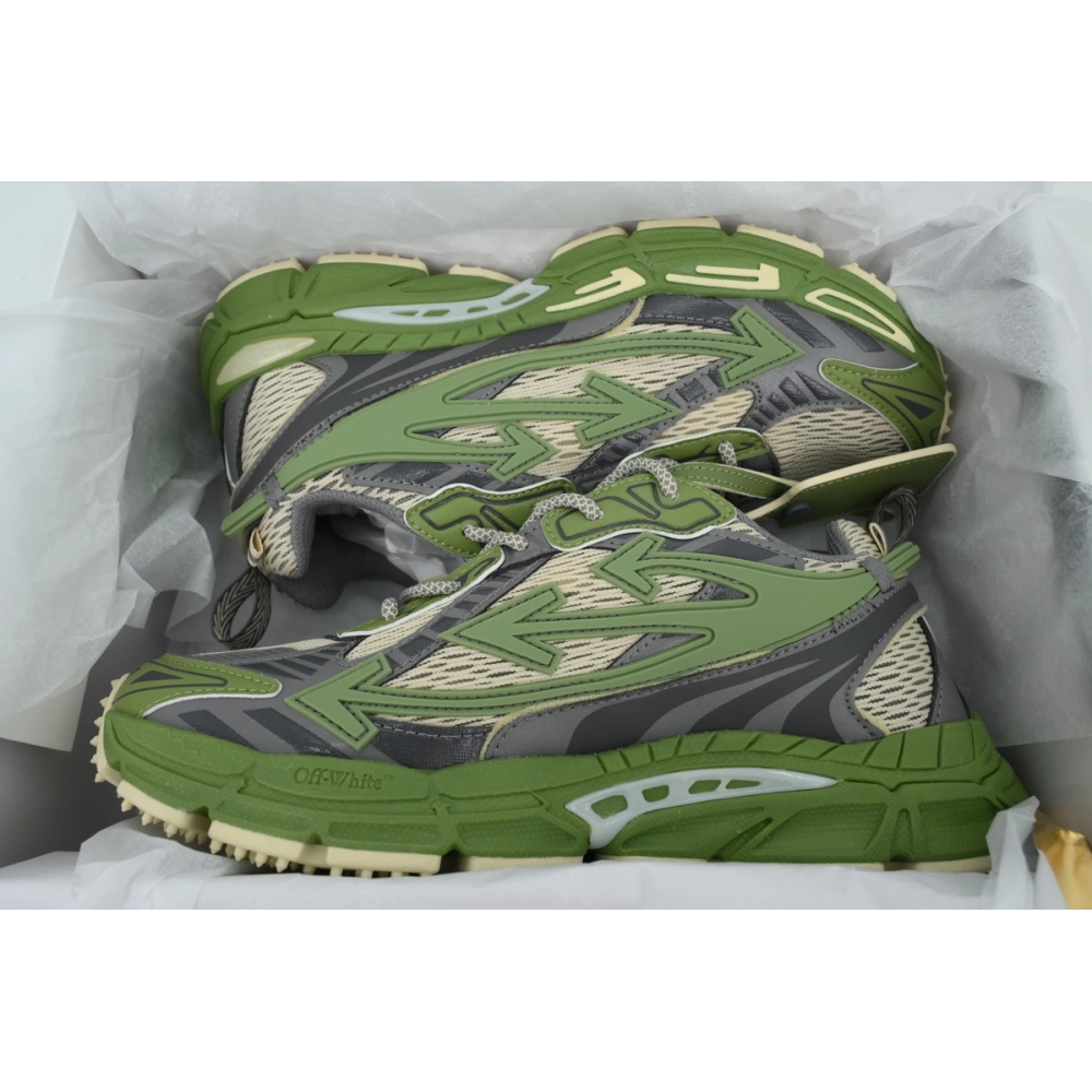 Off-White Be Right Back Military Green Grey OMIA295F24 FAB001 0038