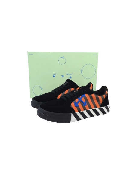 Off-White Vulc Sneaker Black Blue OMIA085R20C210181930