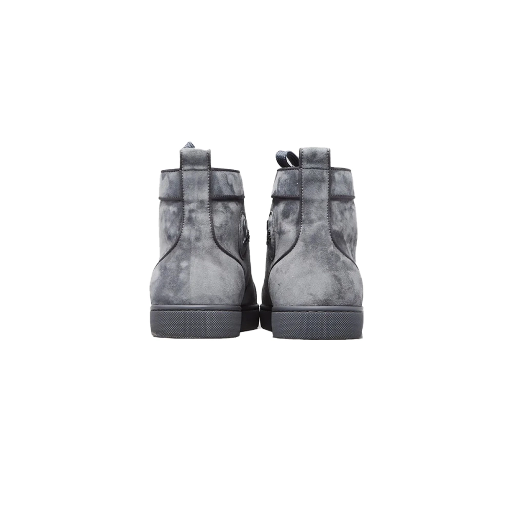 Christian Louboutin Grey Suede Rantus Orlato High-Top Sneakers