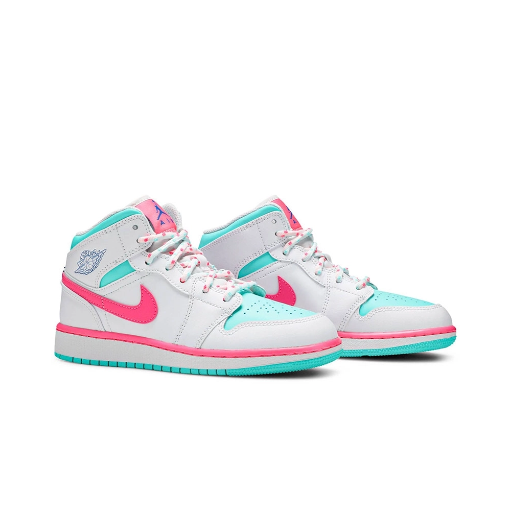 AIR JORDAN 1 MID GS DIGITAL PINK 555112 102,AIR JORDAN 1 MID,Air Jordan
