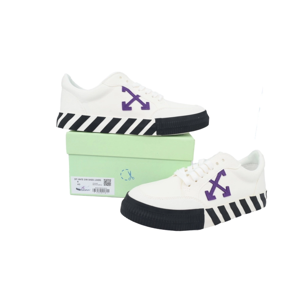 Off-White Vulc Low White Purple OMIA085R21FAB0010137