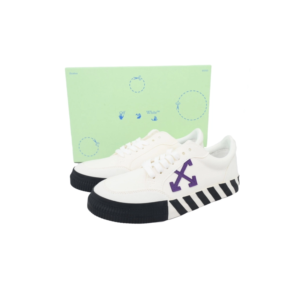 Off-White Vulc Low White Purple OMIA085R21FAB0010137