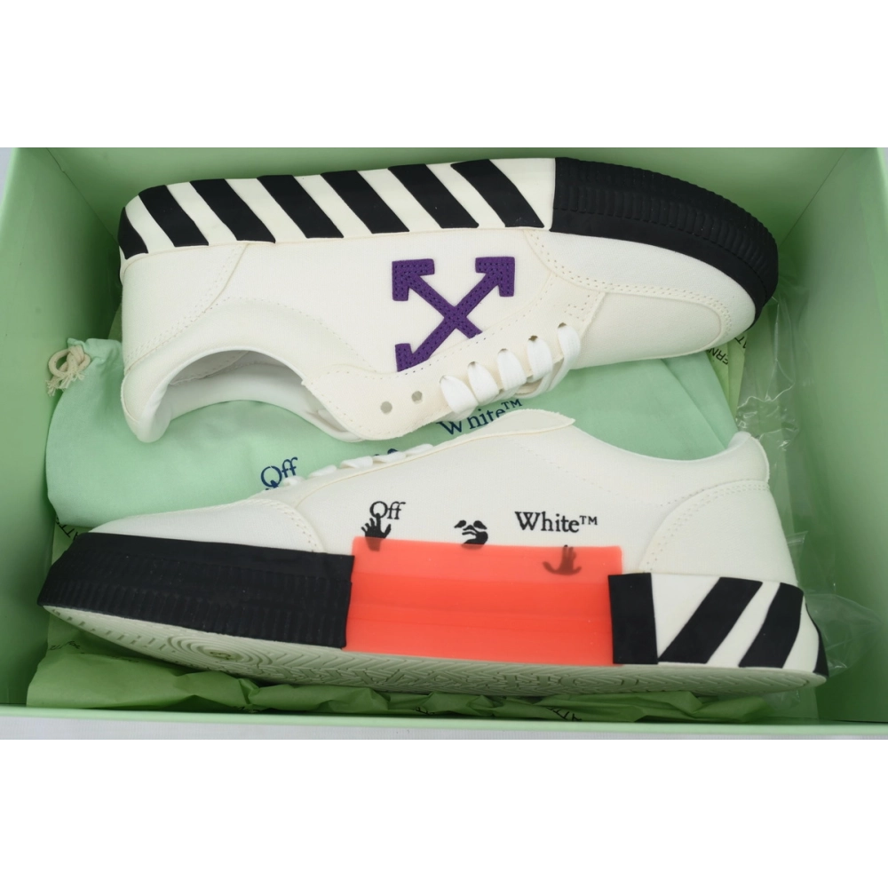 Off-White Vulc Low White Purple OMIA085R21FAB0010137
