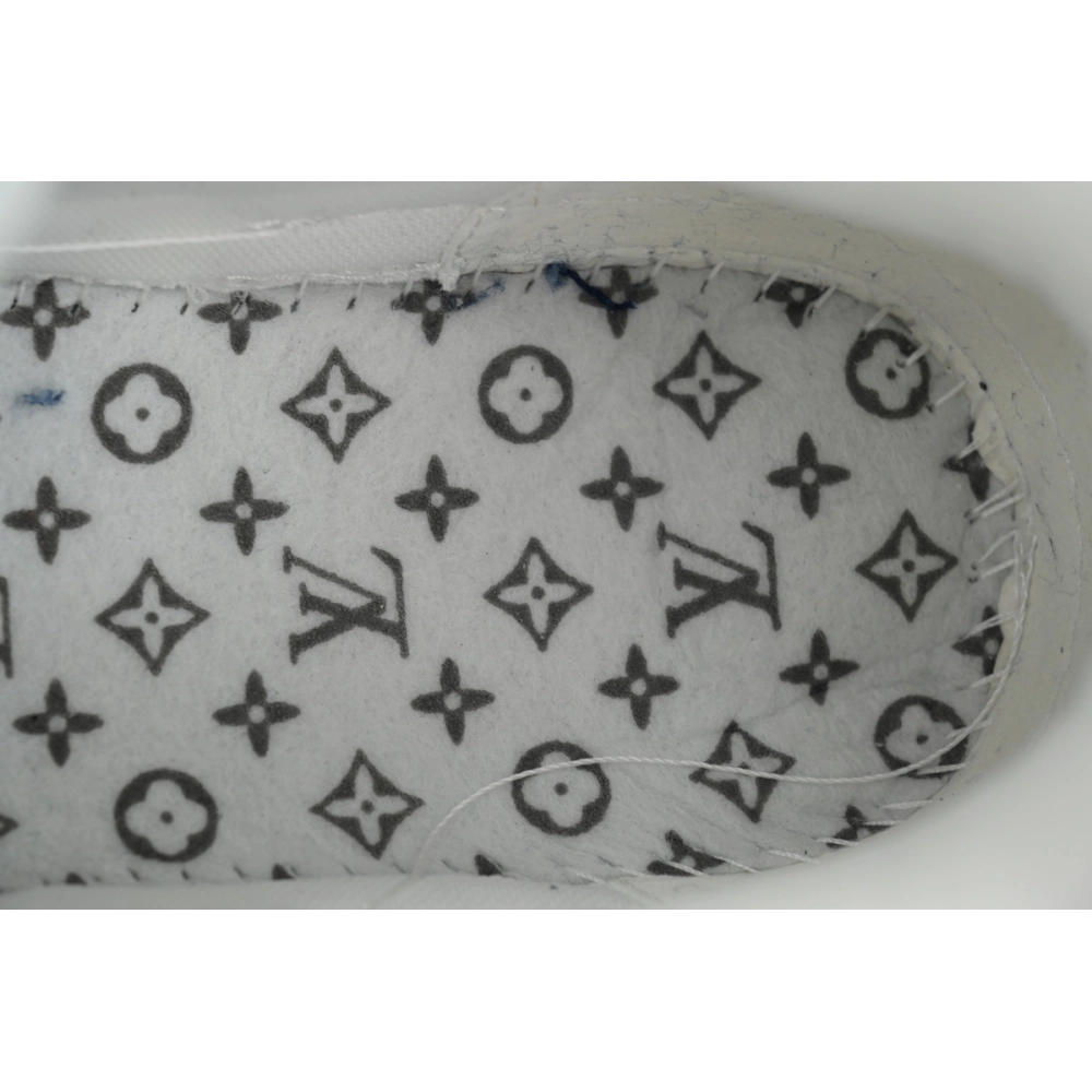 Louis Vuitton LV Skate Sneaker Horsehair Fabric Blue Diamond