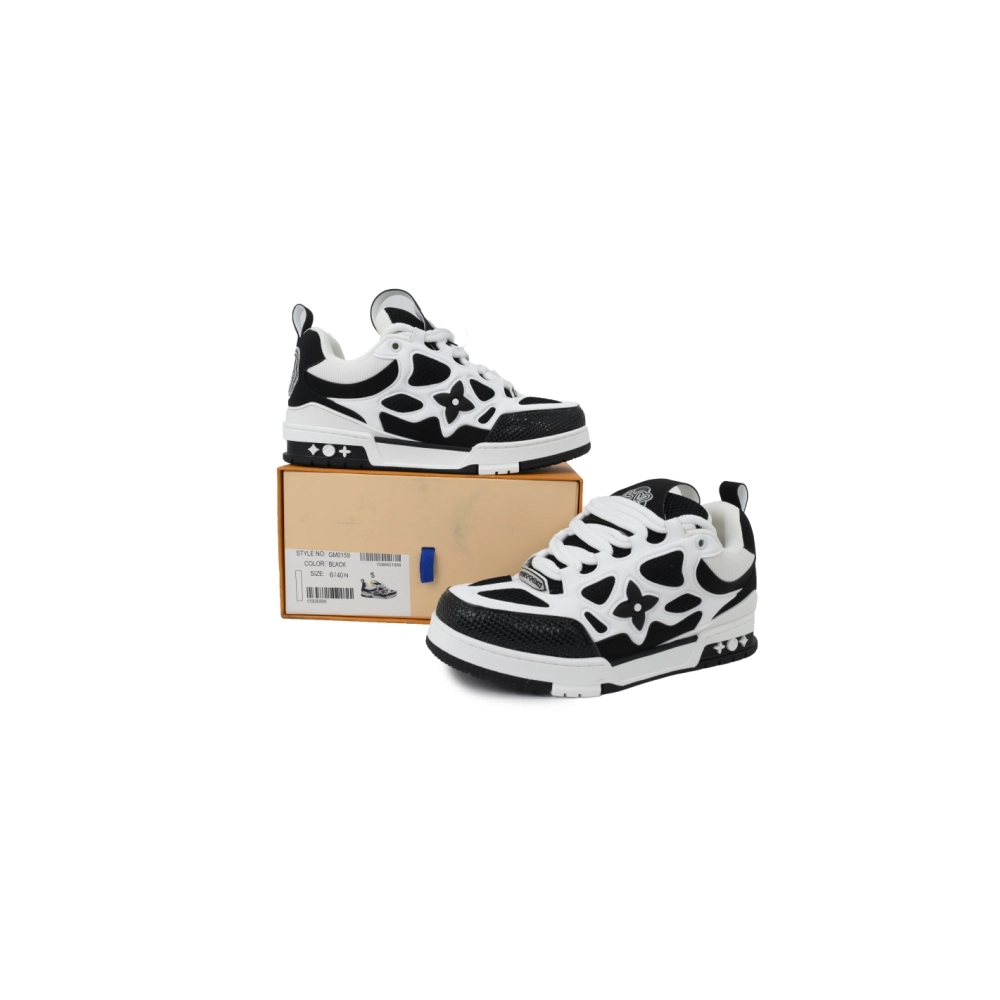Louis Vuitton LV Skate Sneaker Black And White