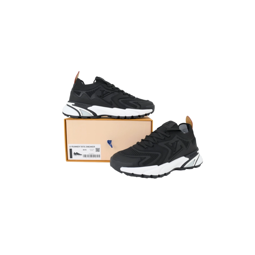 Louis Vuitton Runner Tatic Sneaker Black And White