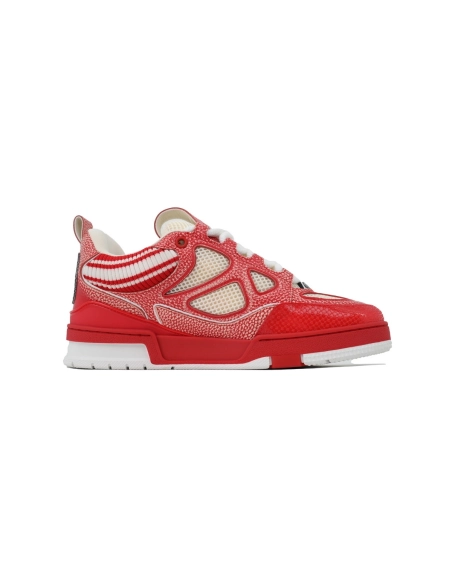 Louis Vuitton LV Skate Sneaker Knitted Collar Red 1AHSVL