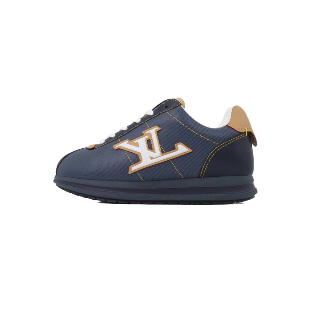 LV BUTTERSOFT Sneaker Lambskin/Plain Calf x Nigo Navy Blue