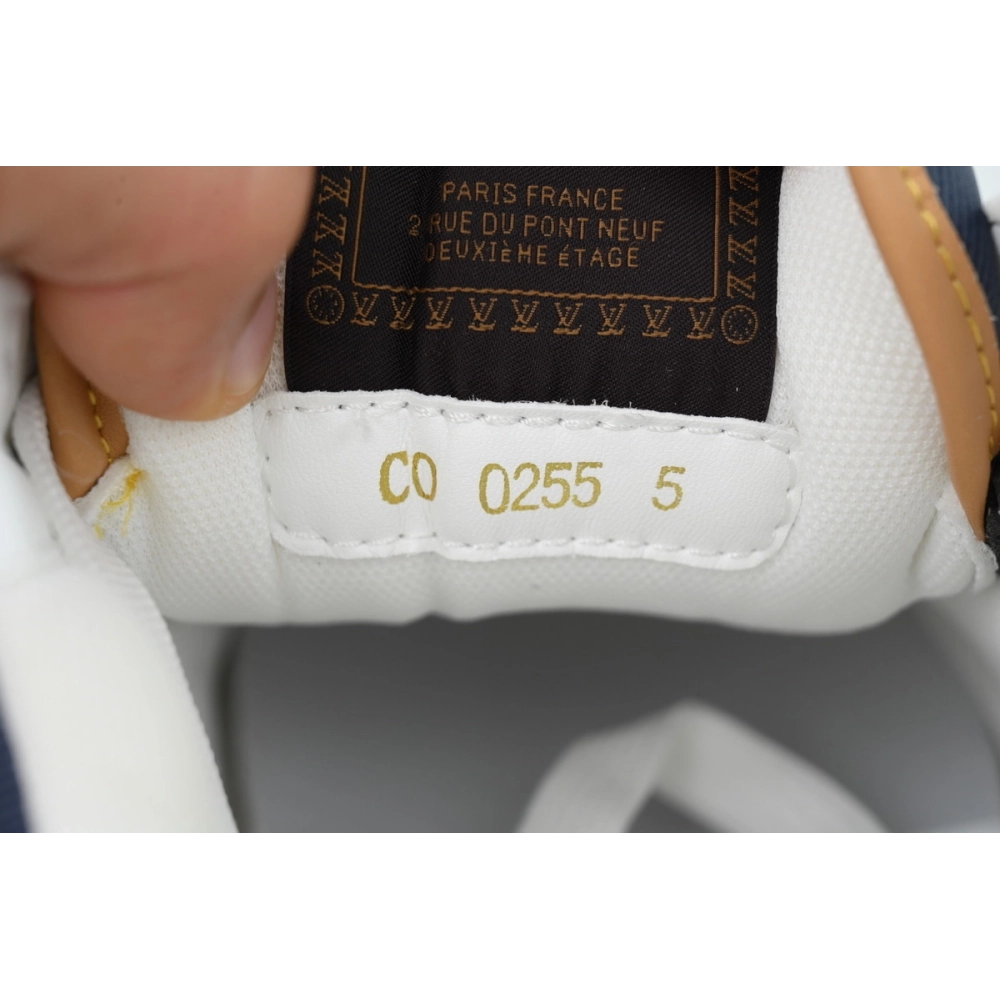 LV BUTTERSOFT Sneaker Lambskin/Plain Calf x Nigo Navy Blue