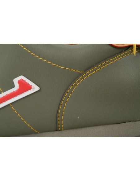 LV BUTTERSOFT Sneaker Lambskin/Plain Calf x Nigo Dark Green Brown