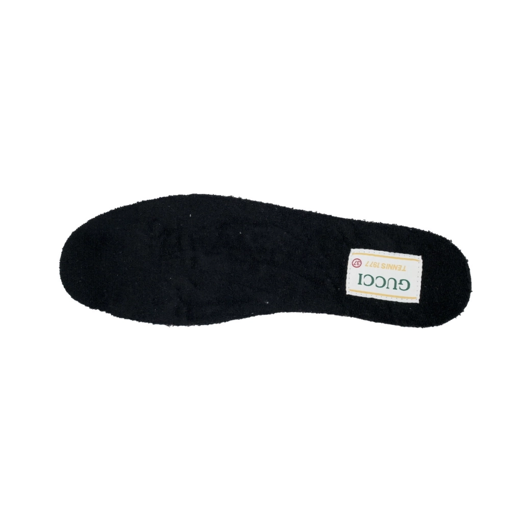 Gucci Tennis 1977 High Top Sneakers Denim Mini GG Ribbon Black