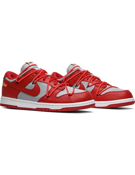 OffWhite x Dunk Low University Red,Dunk SB,NIKE SHOES Reps