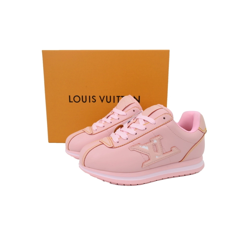 LV BUTTERSOFT Sneaker Lambskin/Plain Calf x Nigo Leather Pink