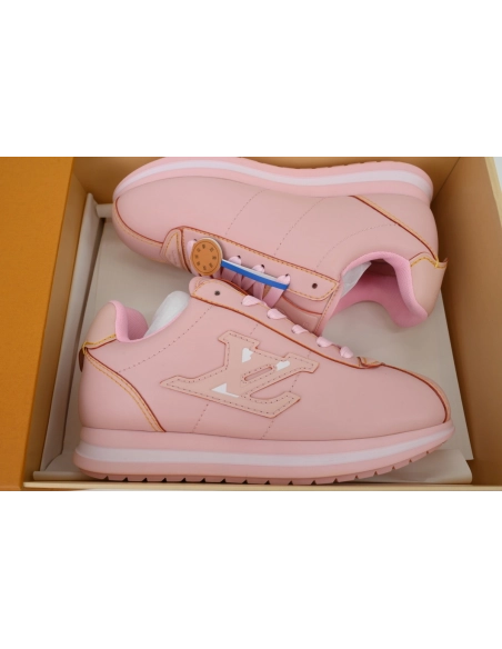 LV BUTTERSOFT Sneaker Lambskin/Plain Calf x Nigo Leather Pink