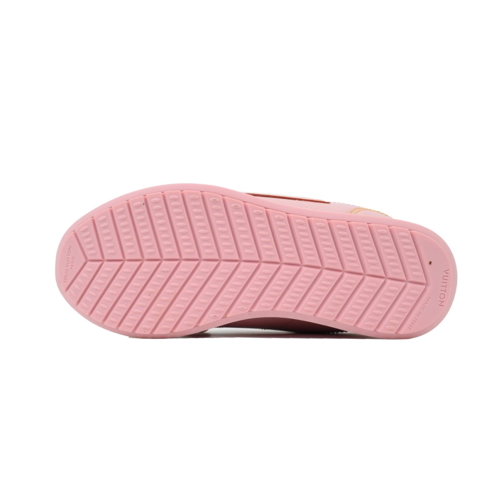 LV BUTTERSOFT Sneaker Lambskin/Plain Calf x Nigo Leather Pink