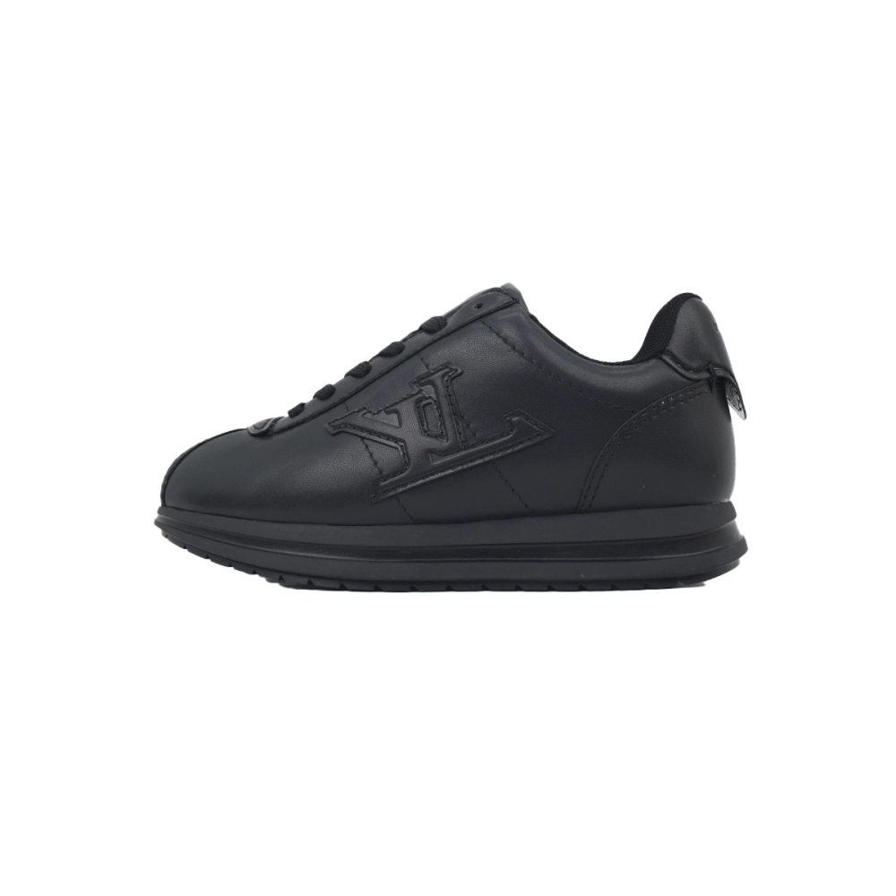 LV BUTTERSOFT Sneaker Lambskin/Plain Calf Leather Black 1AIKEO