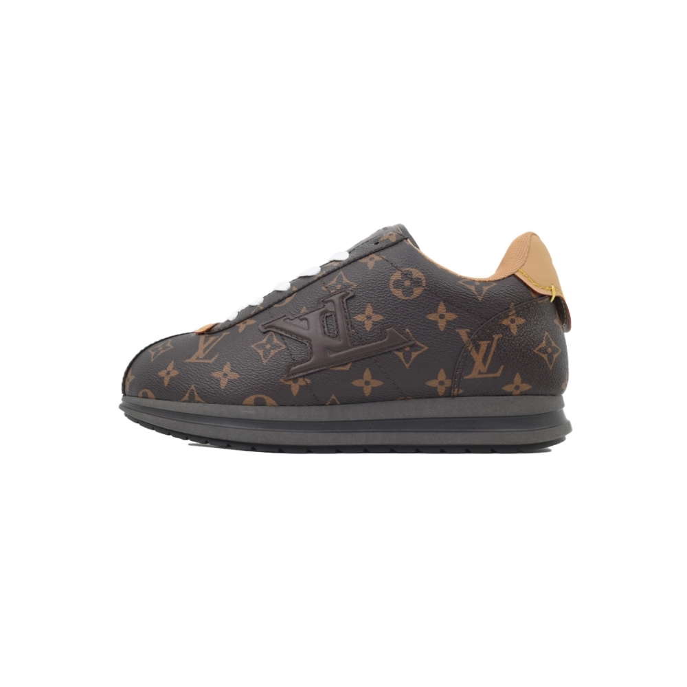 LV BUTTERSOFT Sneaker Lambskin/Plain Calf Leather Brown 1AIKVK