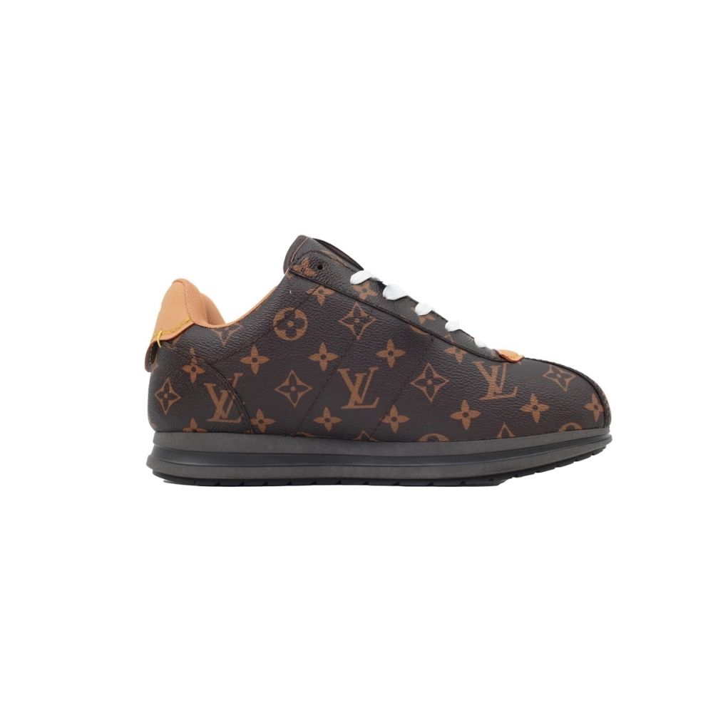 LV BUTTERSOFT Sneaker Lambskin/Plain Calf Leather Brown 1AIKVK