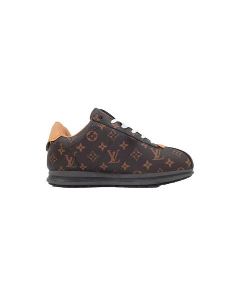 LV BUTTERSOFT Sneaker Lambskin/Plain Calf Leather Brown 1AIKVK